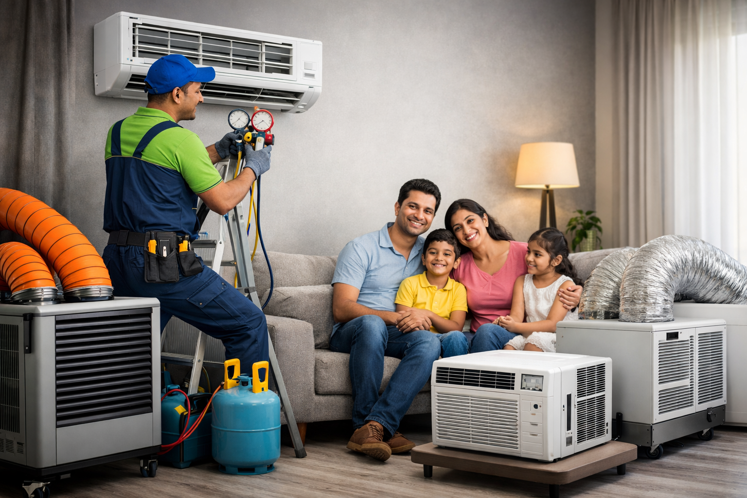 Fariayad AC Installation Team